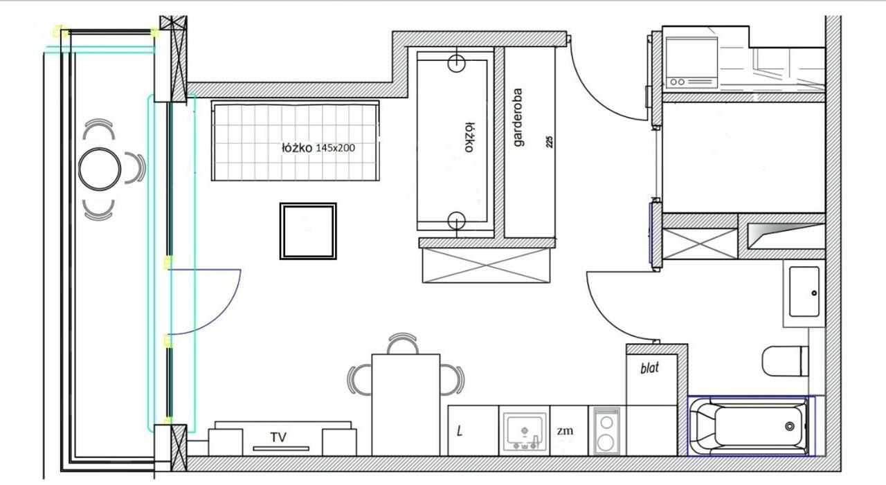 Apartamenty Gdynia Centrum Batorego Esterno foto